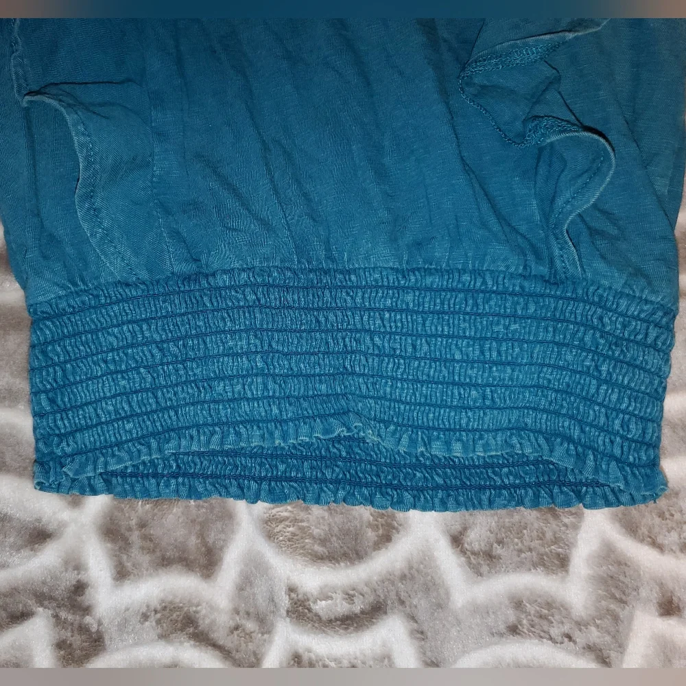 5 for $25 | Justice Ruffle Cap Sleeve Faded Top
